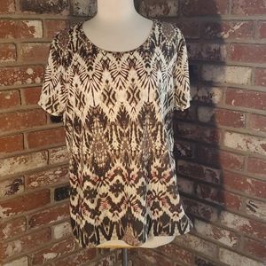 Chico's Zenergy NWOT sz3 (16/18) Animal Print Tee